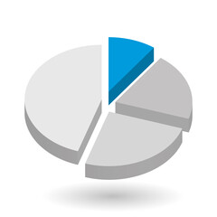 Pie chart vector design element