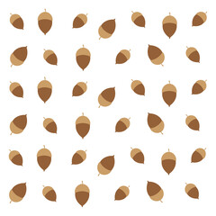 acorn colored illustration. Element of camping icon for mobile concept and web apps. Flat design acorn colored illustration can be used for web and mobile. Premium icon on white background	
