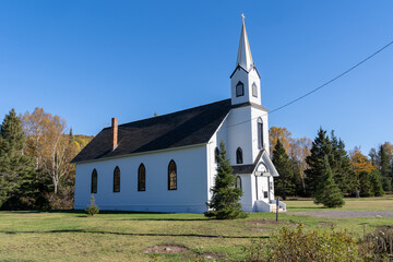 The Phoenix Church of the Assumption, in Carpenter Gothic style, in Michigan Upper peninsula