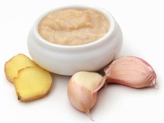 Ginger and garlic with paste