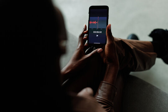 Incognito human listening podcast on mobile phone