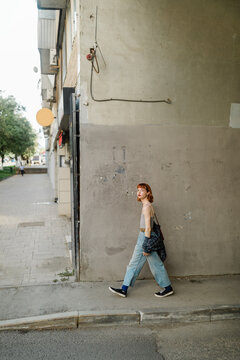 Young transgender woman outdoors