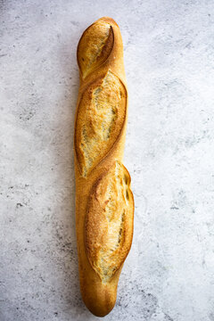 French baguette on a table