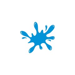 Water splash logo vector icon illustration