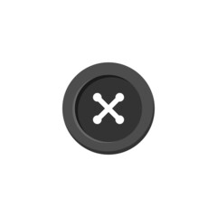 Fototapeta premium Button icon design template vector isolated illustration