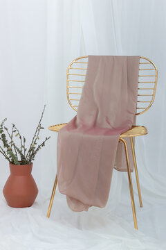 Scarf on chair
