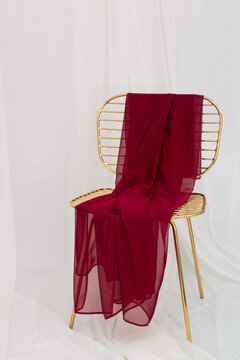 Scarf on chair