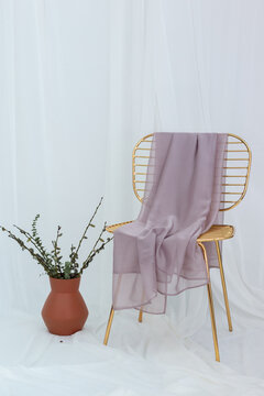 Scarf on chair