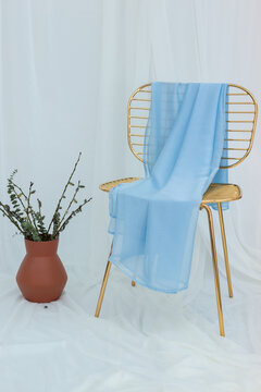 Scarf on chair