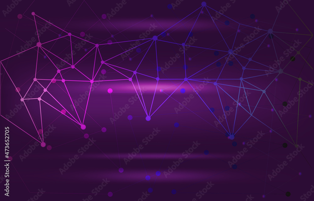 Poster advanced digital network connection internet computer technology background