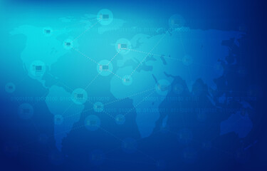 Global Digital Network Communication Connection Internet Computer Technology Business