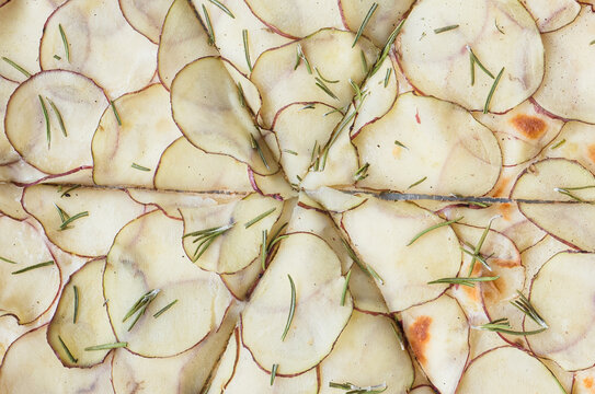 Vegetarian Potato Pizza