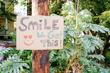 Motivational Sign Smile We Got This