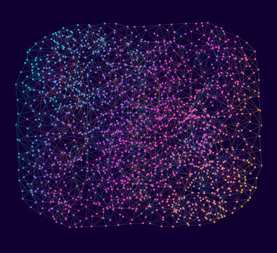 Detailed Web Network on Deep Violet