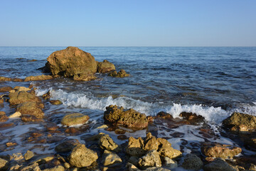 View of the Uchkuevka beach