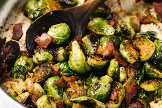 Sauteed Bacon and Brussels Sprouts