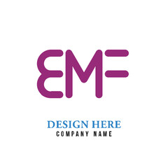 EMF lettering logo is simple, easy to understand and authoritative