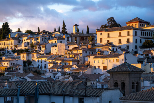 Sunset in granada, Spain