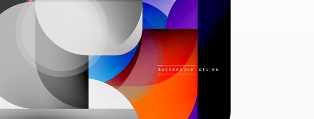 Geometrical minimal wallpaper. Geometric shapes. Vector illustration for wallpaper banner background or landing page