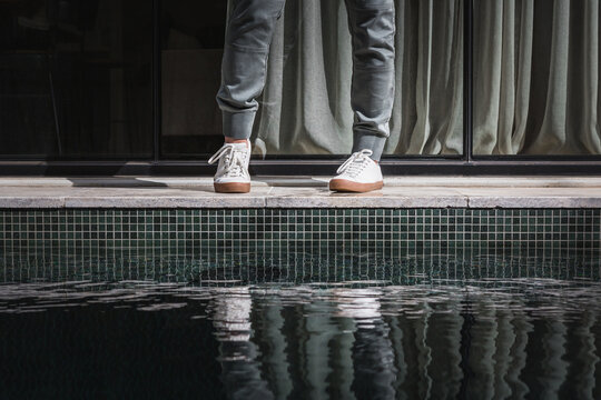 Men's white sneakers