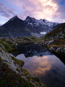 Sustenhorn at sunset