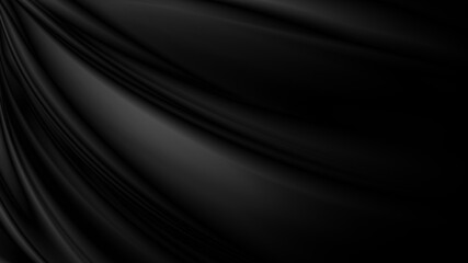 Black fabric background with copy space illustration