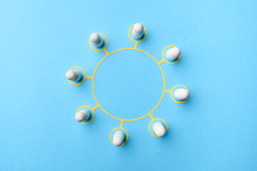 Teamwork and communication concept design