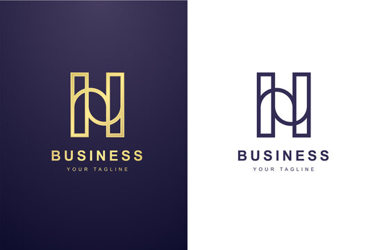 Initial Letter H Logo For Business or Media Company.