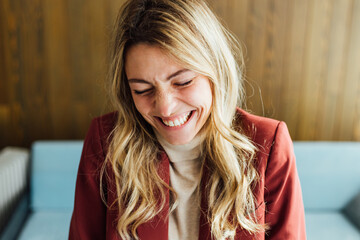 Beautiful woman smiling