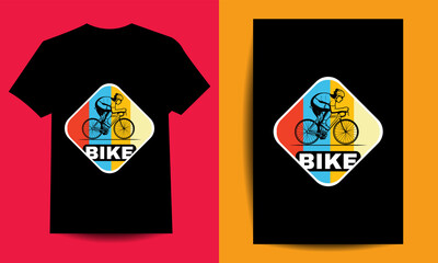 Bike riding t-shirt design, bicycle t-shirt design.