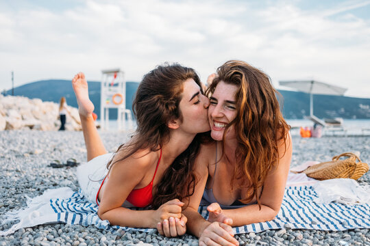 Sisters at Beach