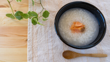 鮭のお粥 ”Japanese Rice porridge