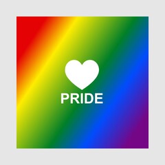Pride Gradient Background with LGBT Pride Flag Colours.vector