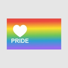 Pride Gradient Background with LGBT Pride Flag Colours.vector