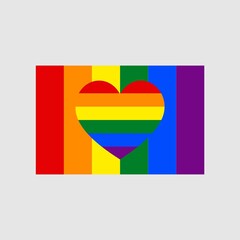 Pride Gradient Background with LGBT Pride Flag Colours.vector
