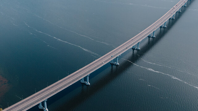 aerial View of a Bridge.

