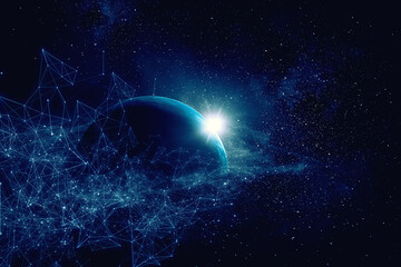 Obraz premium Global technologies concept. Elements of the image furnished by NASA