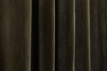 Green velvet curtain background horizontal
