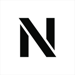 N letter logo | N logo | N template