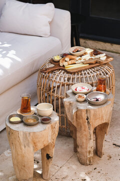 Turkish meals served in Aegean cafe