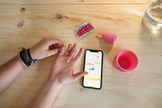 Menstrual cycle birth control pills