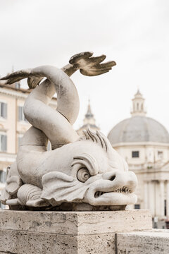 Fish statue in Rome