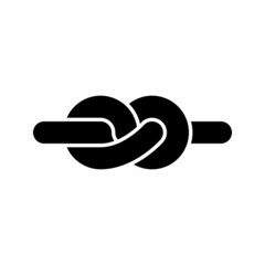 simple knot rope vector icon