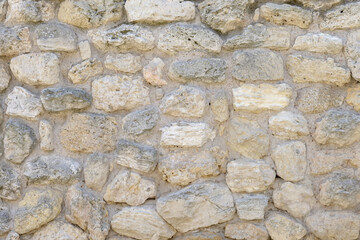 Old stone brick wall. Stone wall as background or texture