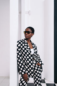 Black woman portrait in studio