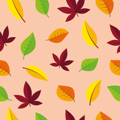 pattern 1 , wallpaper, fabric, autumn, leaves, bright colors