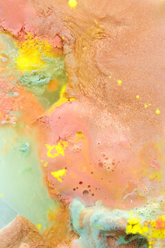 Colorful Paint in Oil Art Pattern