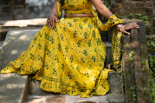 Close view of Indian ethnic dress popularly known as ChOLI