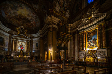 Fototapeta premium iglesia madre de la Compañía de Jesús, Iglesia del Jesus en Roma