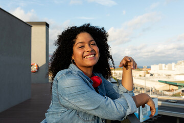 Latin woman outdoor portrait